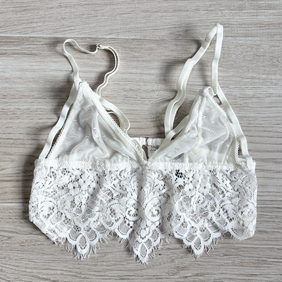 Sam Edelman Cream Lace Bralette Bra - Picture 1 of 6